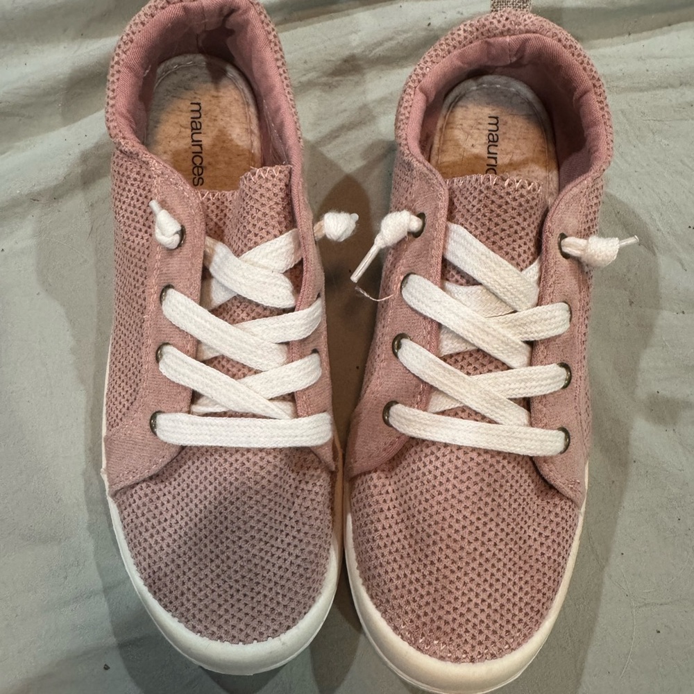 Maurices Blush Pink Lace-Up Sneakers